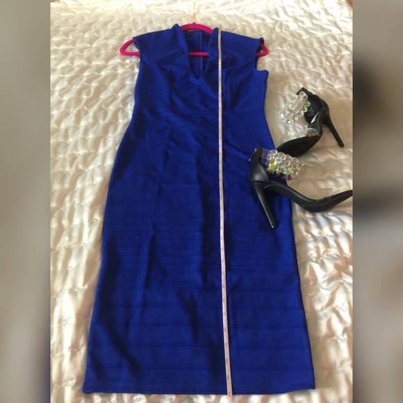 Gorgeous Bodycon Dress, Medium, Cobalt Blue - Picture 4 of 7